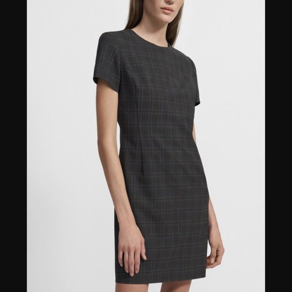 Aritzia Babaton Plaid Glen Sheath Dress